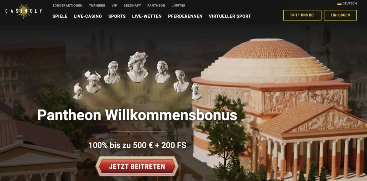 200% Casino Bonus im Casinoly Casino.